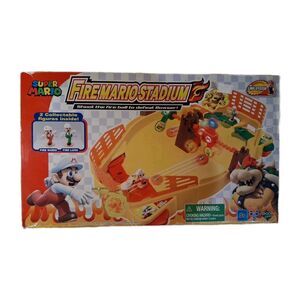 SUPER MARIO FIRE MARIO STADIUM PINBALL PLAYSET EPOCH GAMES